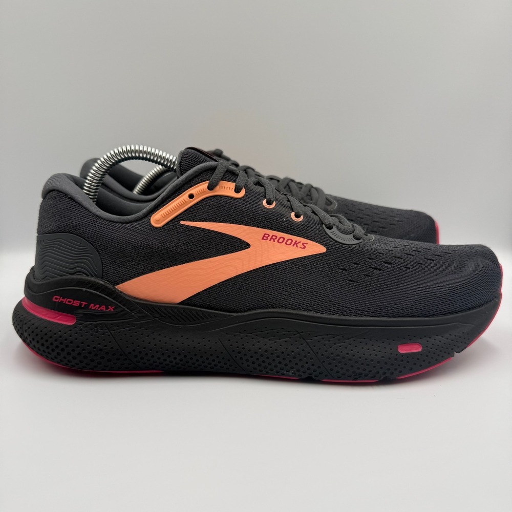 Brooks Ghost Max Women's Size 12 Black Athletic Running Shoes Sneakers Mens 10.5